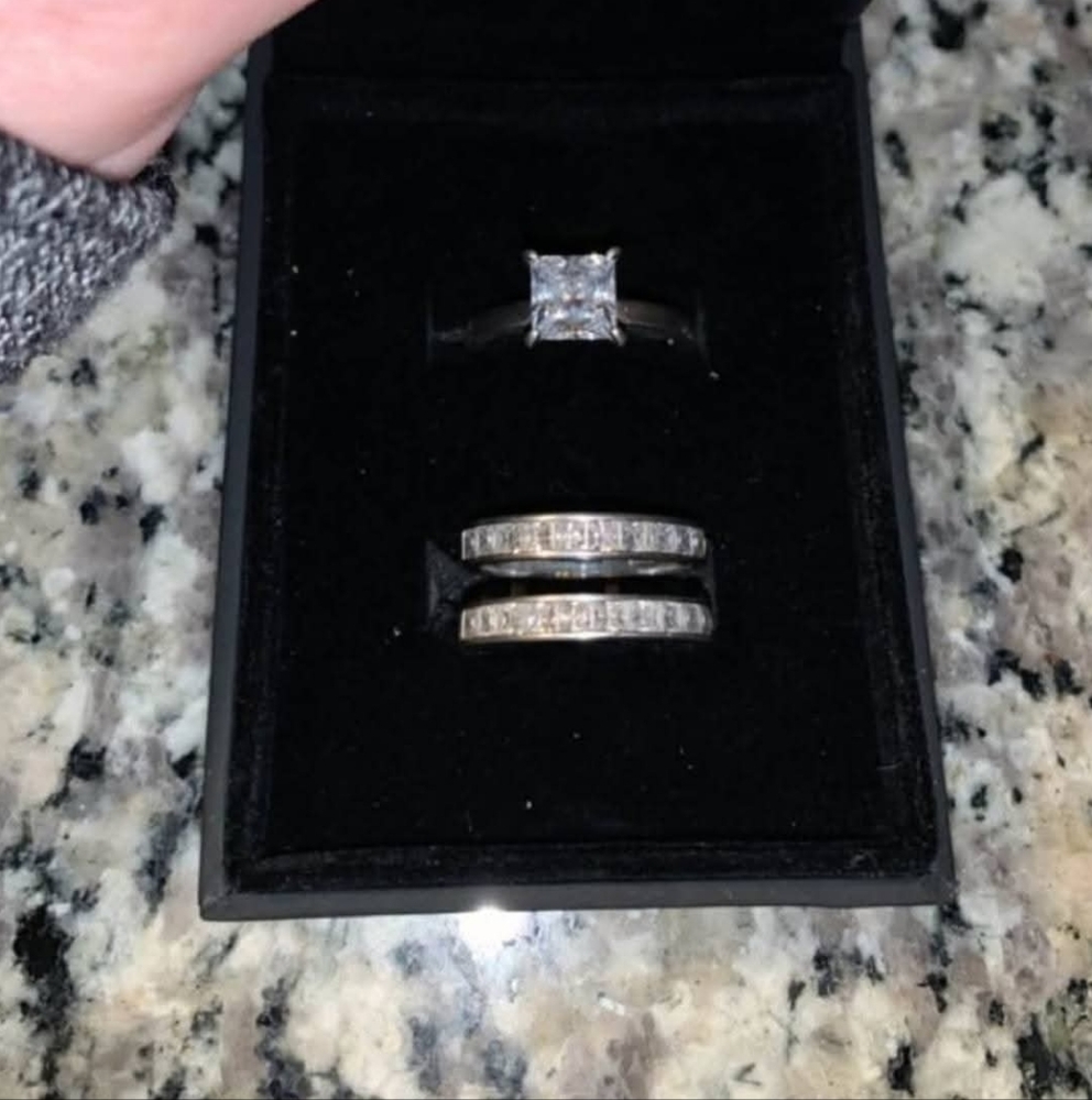 Elegant Silver Ring Set